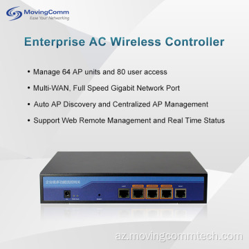 Müəssisə Gigabit Wlan Controller AC Gateway AP Controller